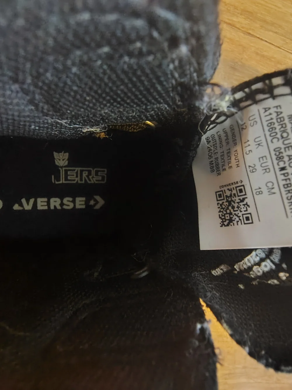 Transformers Converse Black Canvas High-Top Sneakers